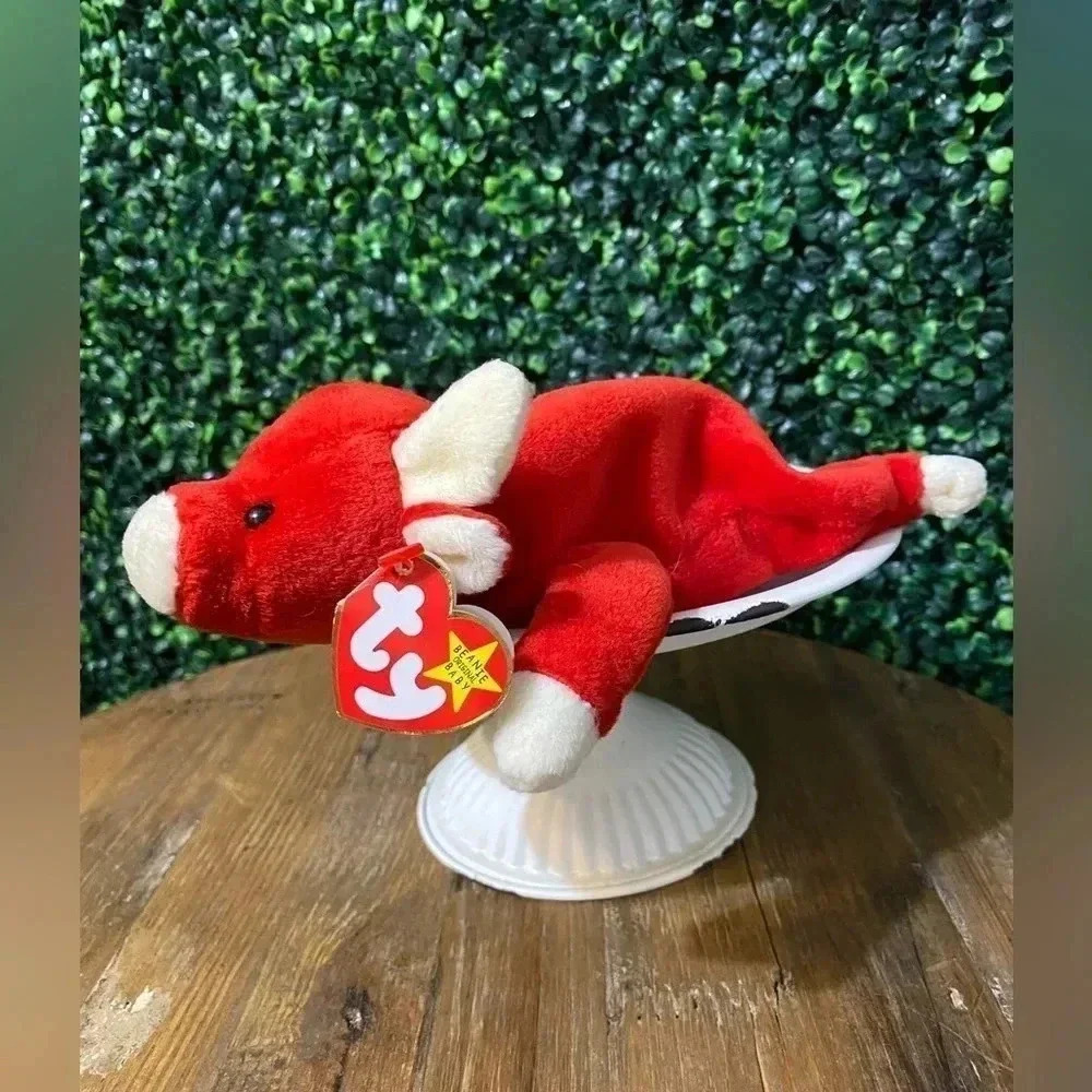 Rare - Retired Ty Beanie Baby Snort the Bull with Tag Errors